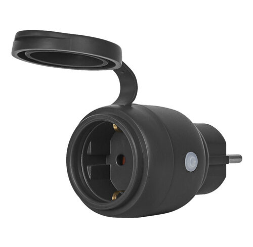 OSRAM SMART+ Smart Home Outdoor Plug mit Energiemessung, WLAN, Matter, schwarz