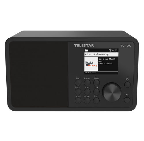 TELESTAR DAB+ Radio TOP 200 , Bluetooth, WLAN, USB, Internet, schwarz