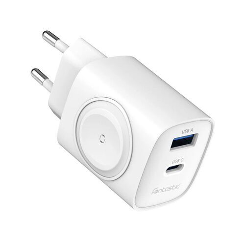 FONTASTIC USB Ultra Schnell-Reiselader „WiGan“, 22 W, Weiß