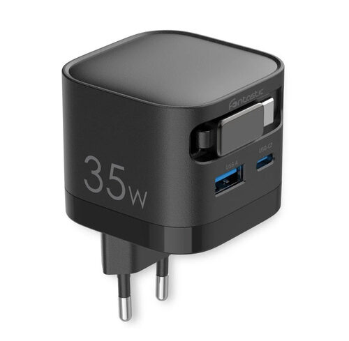 FONTASTIC USB Multi Quick Travel Charger “Zap”, Kabel 68 cm, Schwarz