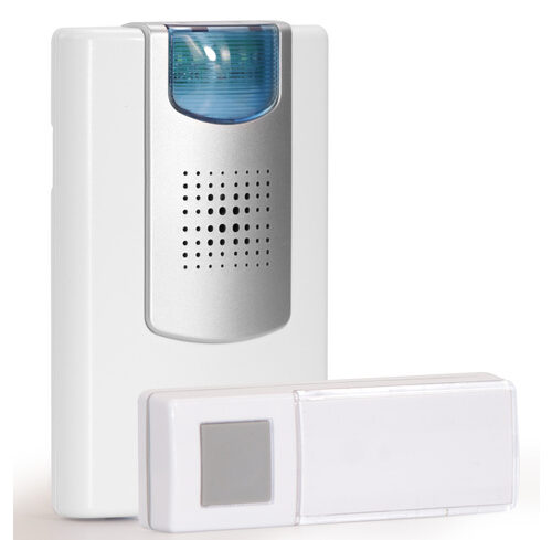 Heidemann Funkgong-Set HX-Flashlight, reinweiß/silberfarben