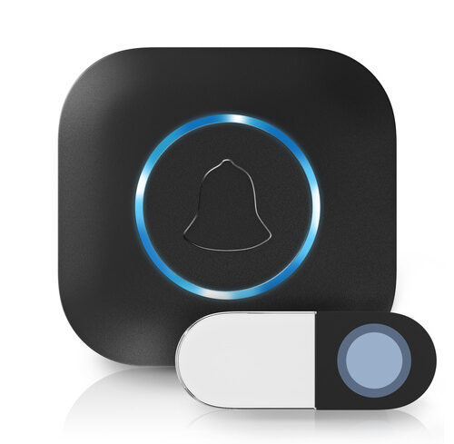 Heidemann Funklingel-Set Blackline, 1 Sender, 1 Empfänger