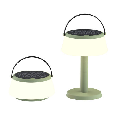 Die BOLD tragbare Solar-Tischlampe, Grün, Solar