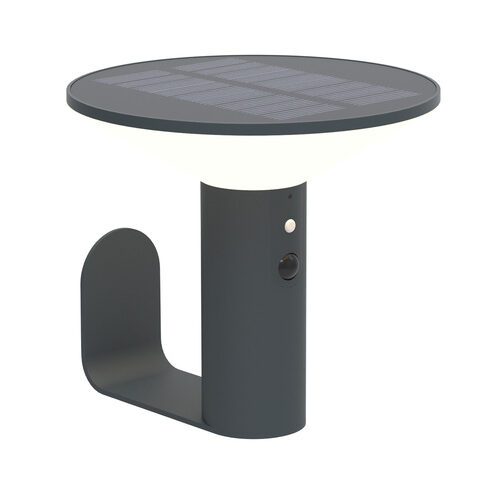 Die Bold Solar-Wandleuchte mit PIR, Gun Grey