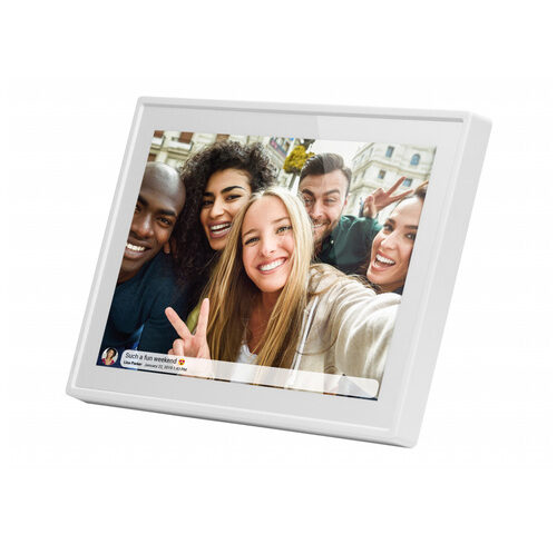 BRAUN Digitaler Bilderrahmen, DigiFrame 1019 WiFi, weiß