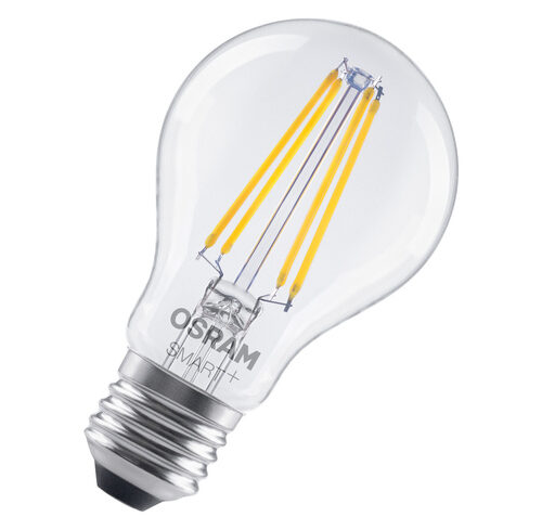OSRAM SMART+ Smart Home LED-Lampe E27, WLAN, dimmbar, IP20, warmweiß, Klar