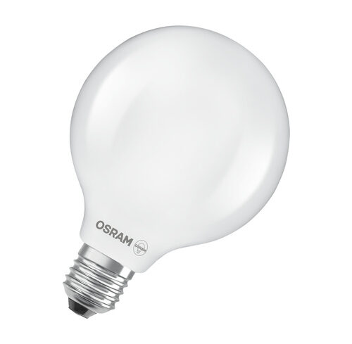 Osram LED Classic Globe 95 60, Filament, EEK A, 3,8 W, 806 lm, E27, warmweiß, matt