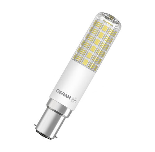 Osram LED T Slim 75 320° DIM, 8 W, 1055 lm, B15d, 2700 K, klar, dimmbar