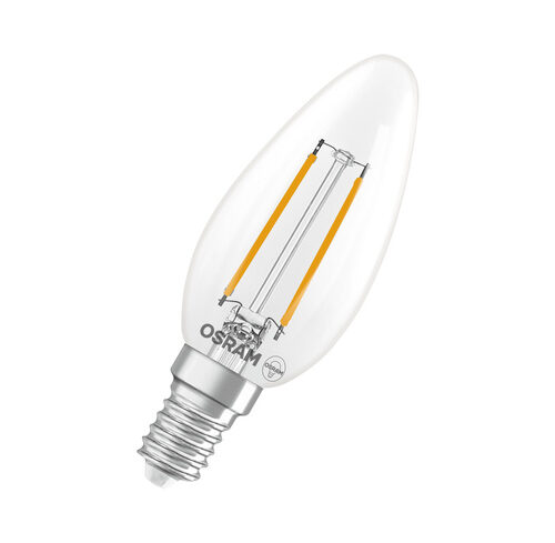 Osram LED Superstar Classic B 25 Filament, 1,8 W, 250 lm, E14, dimmbar, warmweiß, klar