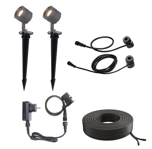 Die Bold Set 24V-Garten Akzentbeleuchtung, 2 Strahler