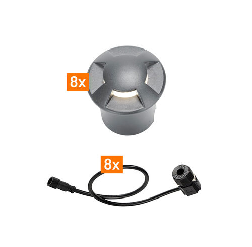 Die Bold Erweiterungsset 24V-Garten, 8 Leuchten, Alu - 2
