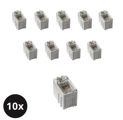 ELV 10er-Set SMD-Sortierbox, Altweiß, 23 x 15,5 x 27 mm