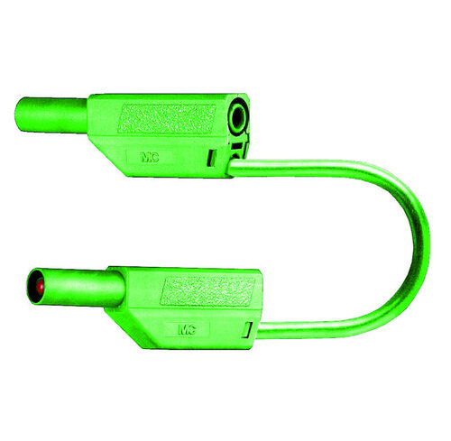 Sicherheitsmessleitungen in PVC (SLK425-E/N) 4mm, 32A, 1m, grün