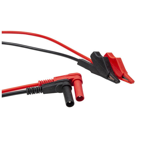 PVC-Messleitungen mit Krokodilklemme, rot/schwarz
