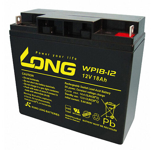 Kung Long VdS-Blei-AGM-Akku WP18-12SHR, 12V, 18 Ah
