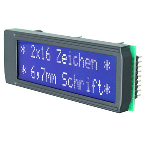 Electronic Assembly LCD-Punktmatrixdisplay EA DIP162-DN3LW 6.68 mm 2x16
