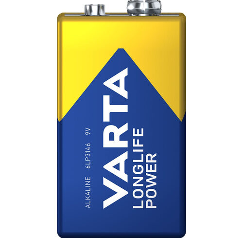 VARTA 9V-Blockbatterie LONGLIFE Power, E-Block, 6LR61