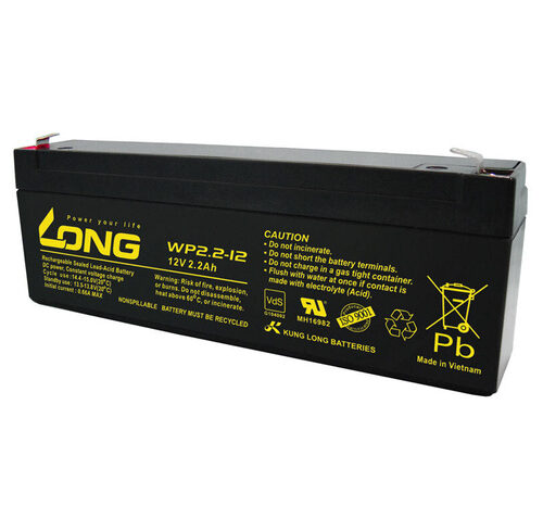 Kung Long VdS-Blei-AGM-Akku WP-2.2-12, 12V, 2,2 Ah