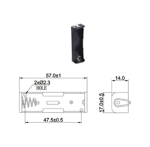 Batteriehalter für 1 x Mignon Batterie mit Lötanschluss