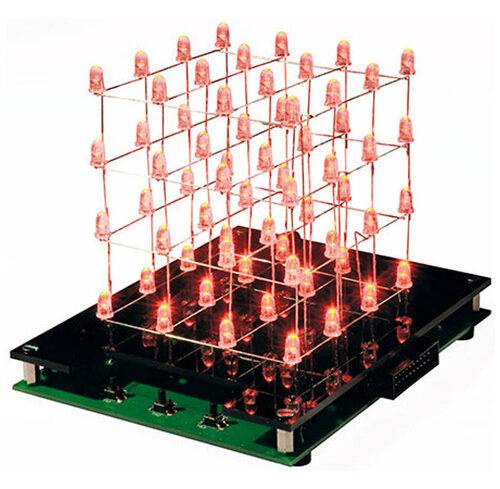 ELV Bausatz LED-Cube LC444, 4x4x4 LEDs