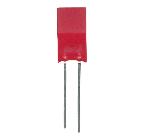 10x LED Quadratisch 5 x 5 mm Rot