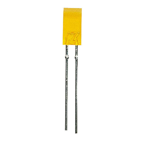 10x LED Rechteck 2 x 5 mm, Gelb