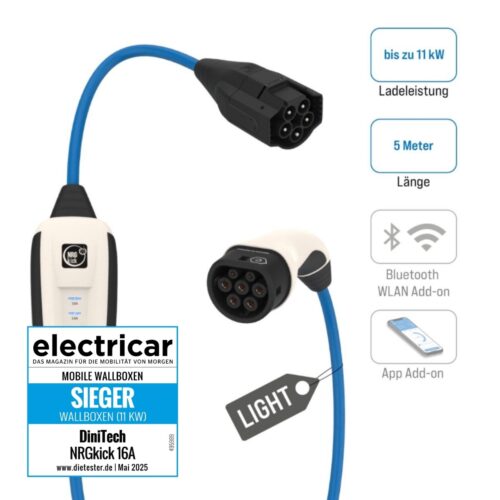 NRGkick 16A Pure light 5m 87501000 mobile Ladestation