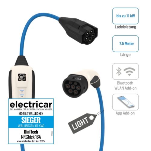 NRGkick 16A Pure light 7,5m 87701000 mobile Ladestation