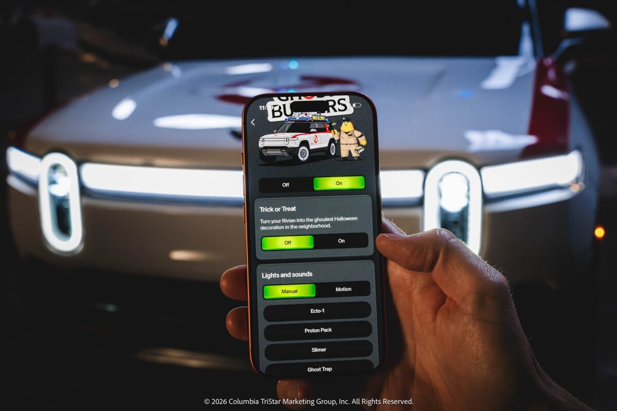 Ghostbusters Halloween Mode in der Rivian Smartphone-App